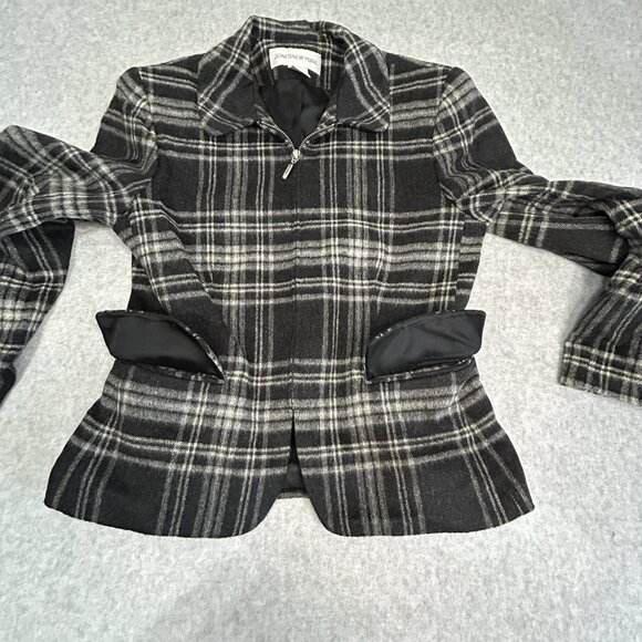 Jones New York Women's Jacket Zip Closure 100% Wool Career Work Office Size 4 - Picture 4 of 8